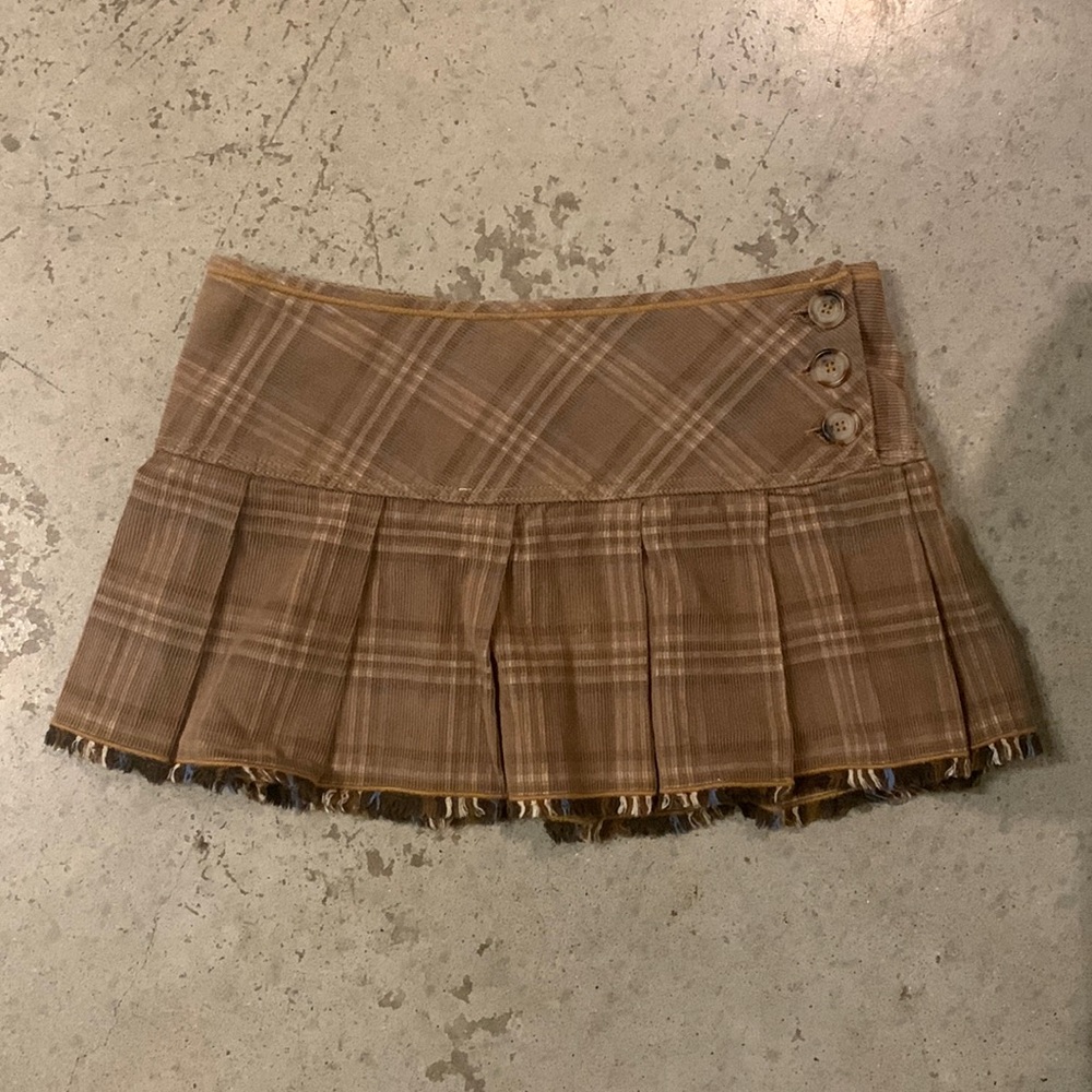 Women’s Plaid Corduroy Skirt